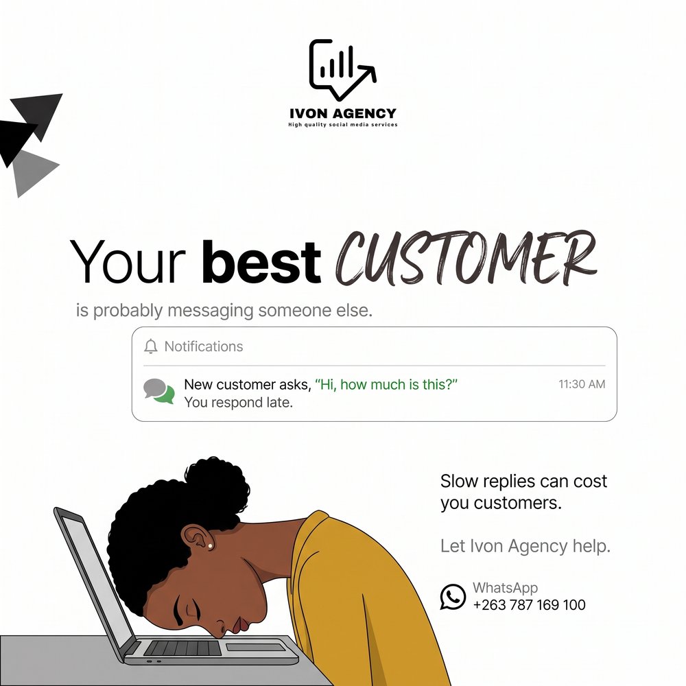 Slow replies can cost you customers — let Ivon Agency help you respond faster.
