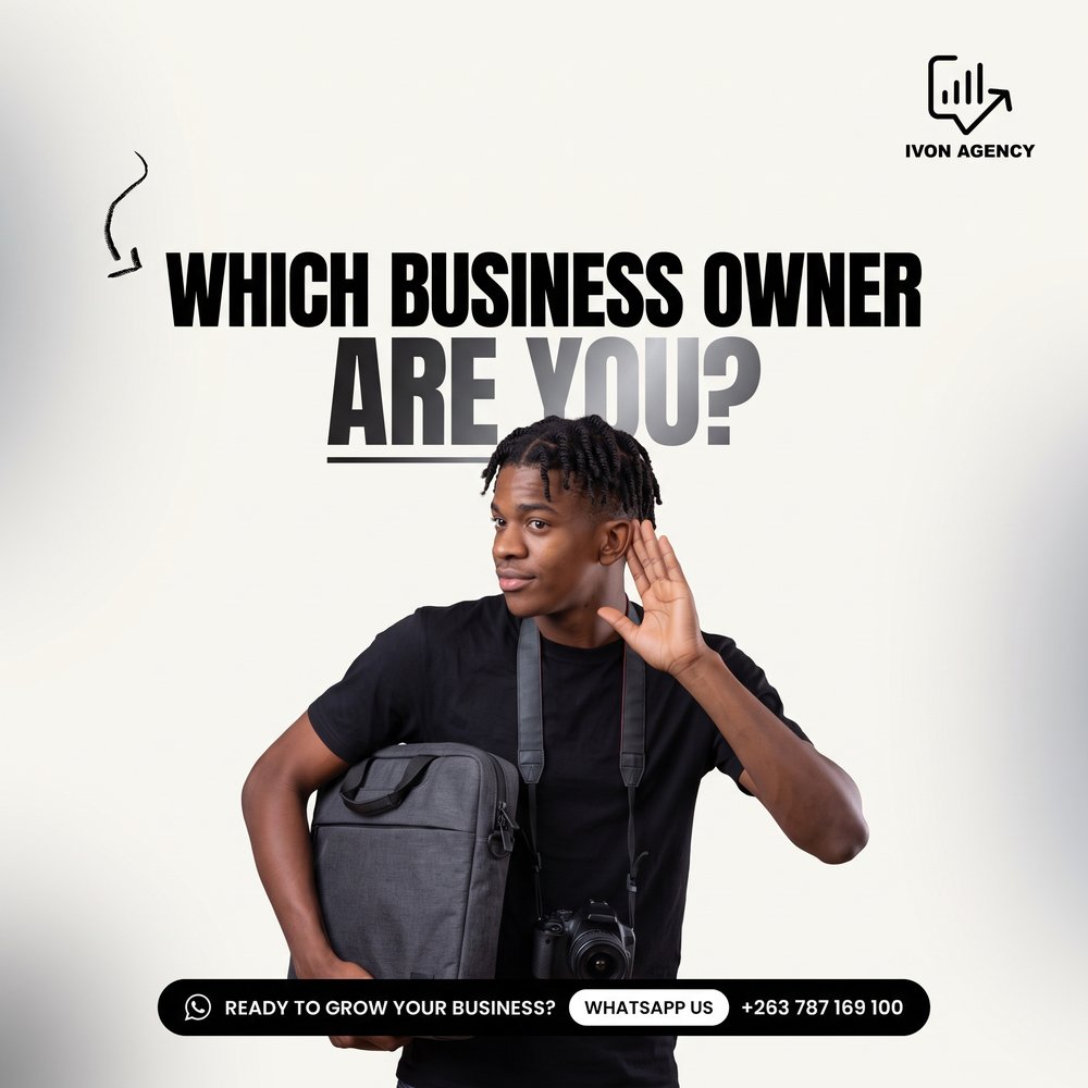 Which business owner are you? Ready to grow your business with Ivon Agency.